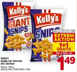 Billa Kelly's Snips od. Donuts Angebot