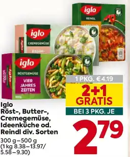 Billa Iglo Röst-, Butter-, Cremegemüse, Ideenküche od. Reindl Angebot