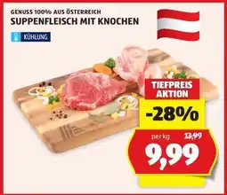 Hofer Suppenfleisch mit Knochen Angebot