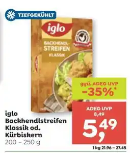 ADEG iglo Backhendstreifen Klassik od. Kürbiskern Angebot