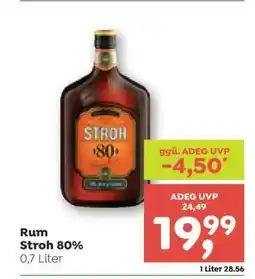 ADEG Rum Stroh 80% Angebot