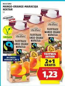 Hofer MANGO-ORANGE-MARACUJA NEKTAR Angebot