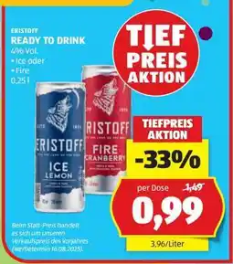 Hofer ERISTOFF READY TO DRINK Angebot