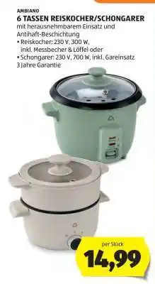 Hofer 6 TASSEN REISKOCHER/SCHONGARER Angebot