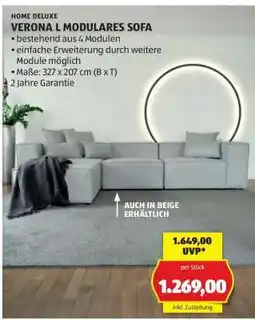 Hofer VERONA L MODULARES SOFA Angebot