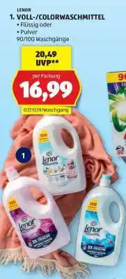 Hofer LENOR 1. VOLL-/COLORWASCHMITTEL Angebot