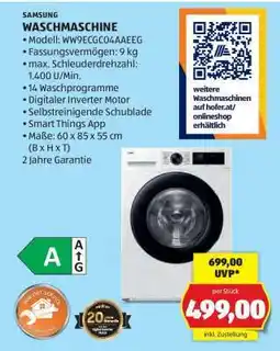 Hofer Samsung Waschmaschine Angebot