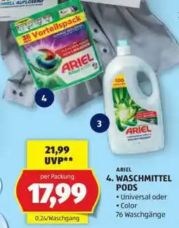 Hofer ARIEL WASCHMITTEL PODS Angebot
