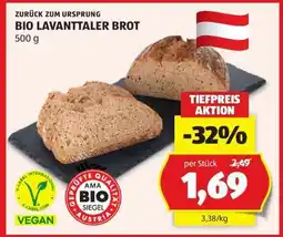 Hofer BIO LAVANTTALER BROT Angebot
