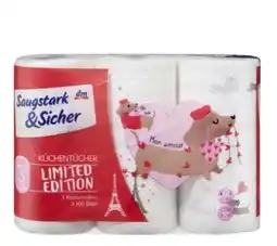 dm Saugstark und Sicher Küchenrolle Design Riesenrollen Angebot