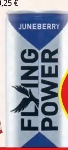 Hofer Flying Power Energy Drink Juneberry Angebot