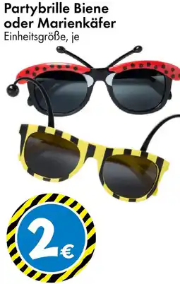 TEDi Partybrille Biene oder Marienkäfer Angebot