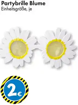 TEDi Partybrille Blume Angebot