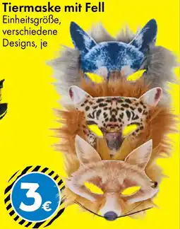 TEDi Tiermaske mit Fell Angebot