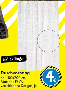 TEDi Duschvorhang Angebot