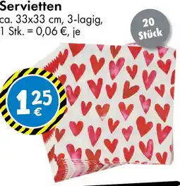 TEDi Servietten Angebot