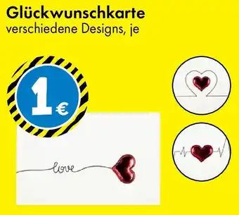 TEDi Glückwunschkarte Angebot