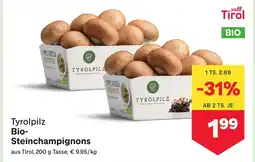 MPreis Bio-steinchampignons Angebot
