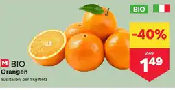 MPreis M BIO Orangen Angebot