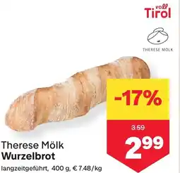 MPreis Therese Mölk Wurzelbrot Angebot