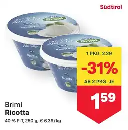 MPreis Brimi Ricotta Angebot