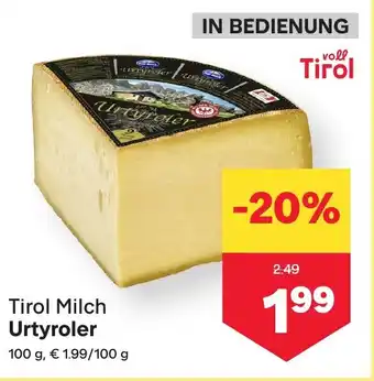 MPreis Tirol milch urtyroler Angebot