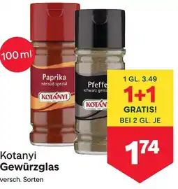 MPreis Kotanyi Gewürzglas Angebot