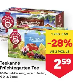 MPreis Teekanne früchtegarten tee Angebot