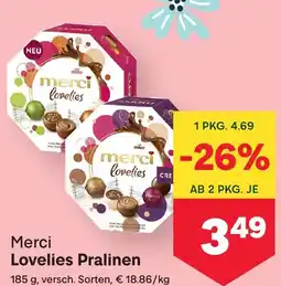 MPreis Merci Lovelies Pralinen Angebot
