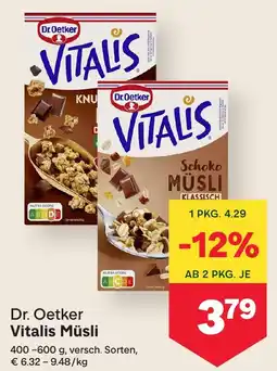 MPreis Dr. Oetker Vitalis Müsli Angebot