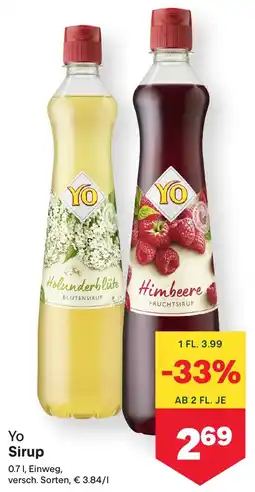 MPreis Yo Sirup Angebot