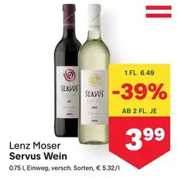 MPreis Lenz Moser Servus Wein Angebot