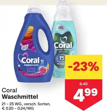 MPreis Coral Waschmittel Angebot