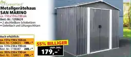 Norma GreenYard Metallgerätehaus SAN MARINO Angebot