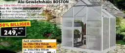 Norma GreenYard Alu-Gewächshaus BOSTON Angebot