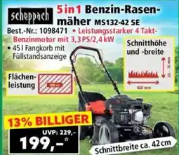 Norma Scheppach 5in1 Benzin-Rasen- mäher MS132-42 SE Angebot
