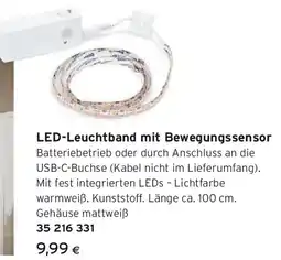 Tchibo Eduscho LED-Leuchtband mit Bewegungssensor Angebot