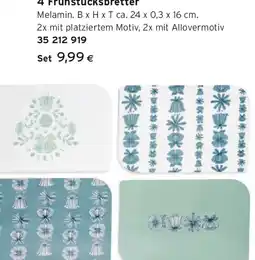 Tchibo Eduscho 4 Frühstücksbretter Angebot