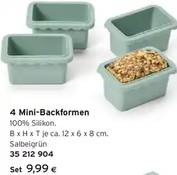 Tchibo Eduscho 4 Mini-Backformen Angebot