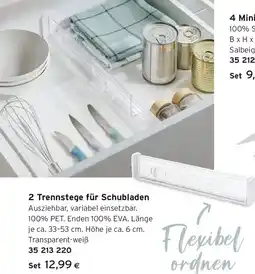 Tchibo Eduscho 2 Trennstege für Schubladen Angebot