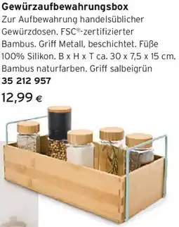 Tchibo Eduscho Gewürzaufbewahrungsbox Angebot