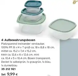 Tchibo Eduscho 4 Aufbewahrungsboxen Angebot