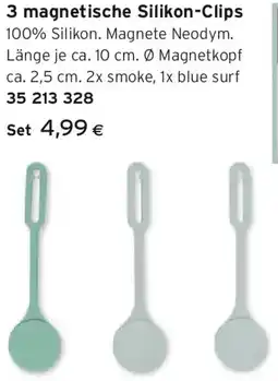 Tchibo Eduscho 3 magnetische Silikon-Clips Angebot