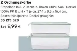 Tchibo Eduscho 2 Ordnungskörbe Angebot