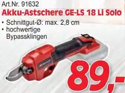 Zgonc Akku-Astschere GE-LS 18 Li Solo Angebot