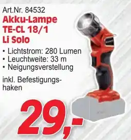 Zgonc Akku-Lampe TE-CL 18/1 Li Solo Angebot