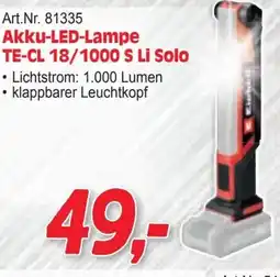 Zgonc Akku-LED-Lampe TE-CL 18/1000 S Li Solo Angebot