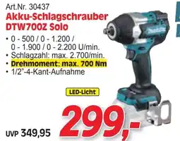 Zgonc Akku-Schlagschrauber DTW700Z Solo Angebot