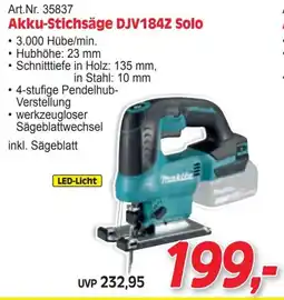 Zgonc Akku-Stichsäge DJV184Z Solo Angebot