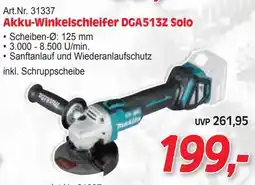 Zgonc Akku-Winkelschleifer DGA513Z Solo Angebot